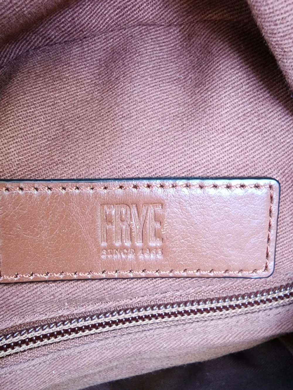 Frye Olivia Chocolate Brown Premium Leather Backpack Bag Medium